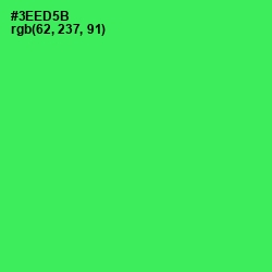 #3EED5B - Malachite Color Image