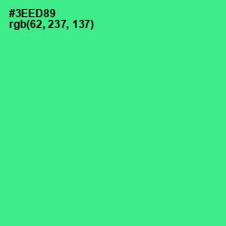 #3EED89 - Shamrock Color Image