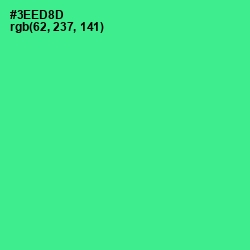 #3EED8D - Shamrock Color Image
