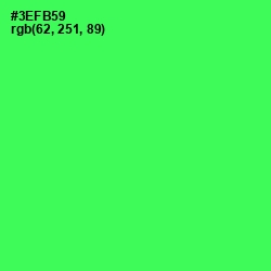 #3EFB59 - Malachite Color Image