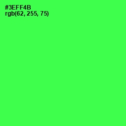 #3EFF4B - Malachite Color Image