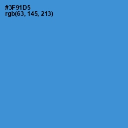 #3F91D5 - Curious Blue Color Image