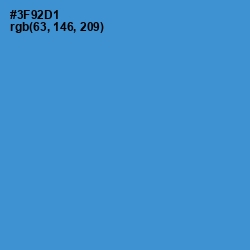 #3F92D1 - Curious Blue Color Image