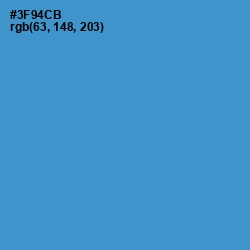 #3F94CB - Curious Blue Color Image