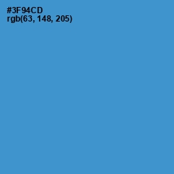 #3F94CD - Curious Blue Color Image