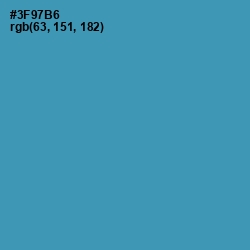 #3F97B6 - Boston Blue Color Image