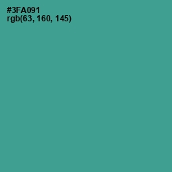 #3FA091 - Keppel Color Image