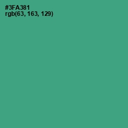 #3FA381 - Jungle Green Color Image