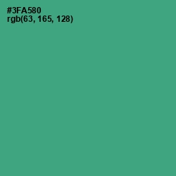 #3FA580 - Jungle Green Color Image