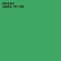 #3FA763 - Sea Green Color Image
