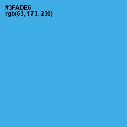 #3FADE6 - Scooter Color Image