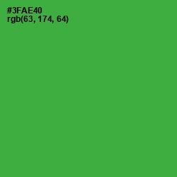 #3FAE40 - Sea Green Color Image