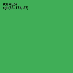 #3FAE57 - Sea Green Color Image