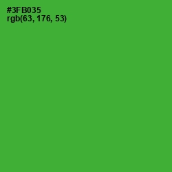 #3FB035 - Forest Green Color Image