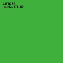 #3FB03B - Forest Green Color Image