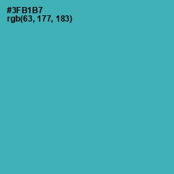 #3FB1B7 - Pelorous Color Image