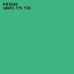 #3FB384 - Jungle Green Color Image