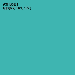 #3FB5B1 - Pelorous Color Image