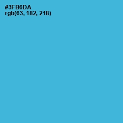 #3FB6DA - Scooter Color Image