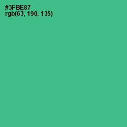 #3FBE87 - Keppel Color Image