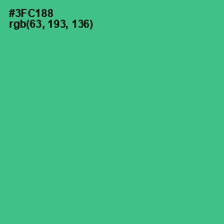 #3FC188 - Shamrock Color Image