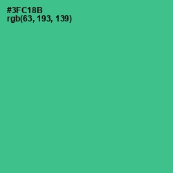 #3FC18B - Shamrock Color Image