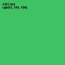 #3FC264 - Malachite Color Image