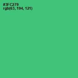 #3FC279 - Malachite Color Image
