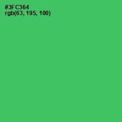 #3FC364 - Malachite Color Image