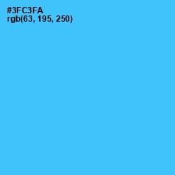 #3FC3FA - Turquoise Color Image