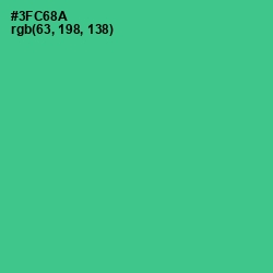 #3FC68A - Shamrock Color Image