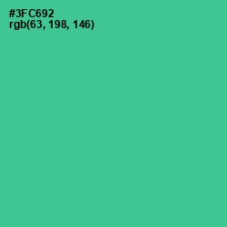 #3FC692 - Shamrock Color Image