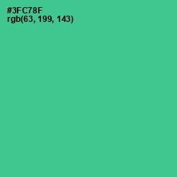 #3FC78F - Shamrock Color Image