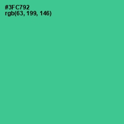 #3FC792 - Shamrock Color Image