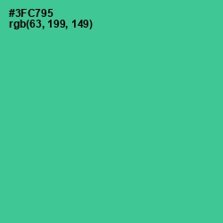 #3FC795 - Shamrock Color Image