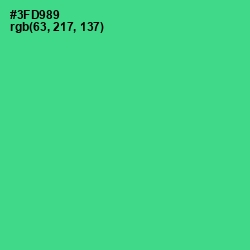 #3FD989 - Shamrock Color Image