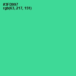 #3FD997 - Shamrock Color Image