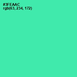 #3FEAAC - Shamrock Color Image