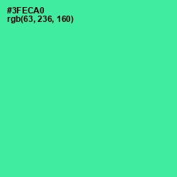 #3FECA0 - Shamrock Color Image