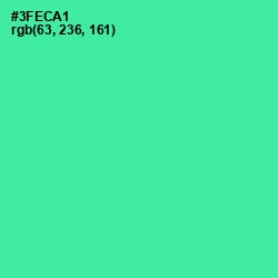 #3FECA1 - Shamrock Color Image