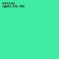 #3FECA2 - Shamrock Color Image