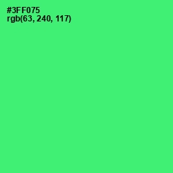 #3FF075 - Spring Green Color Image
