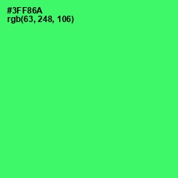 #3FF86A - Malachite Color Image
