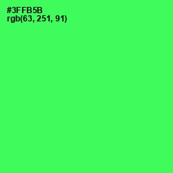 #3FFB5B - Malachite Color Image