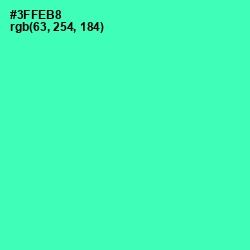 #3FFEB8 - Shamrock Color Image