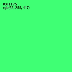 #3FFF75 - Spring Green Color Image
