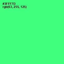 #3FFF7D - Spring Green Color Image