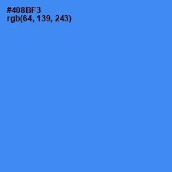 #408BF3 - Havelock Blue Color Image