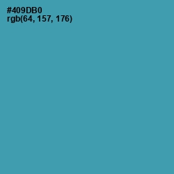 #409DB0 - Hippie Blue Color Image