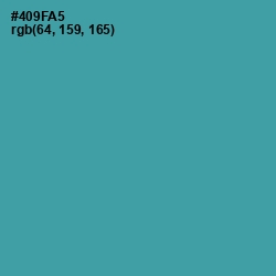 #409FA5 - Hippie Blue Color Image